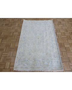 4'1 x 6'1 Hand Knotted Gray Modern Oushak Oriental Rug G15907