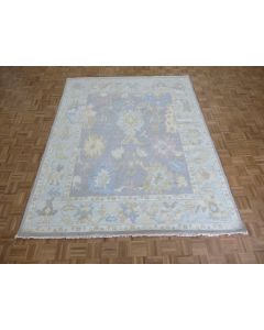 7'10 x 9'11 Hand Knotted Gray Modern Oushak Oriental Rug G15911