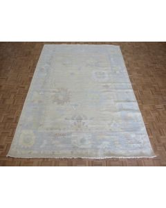 8'9 x 12'2 Hand Knotted Beige Modern Oushak Oriental Rug G15962