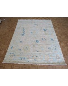 7'10 x 10'1 Hand Knotted Gray Modern Oushak Oriental Rug G15976