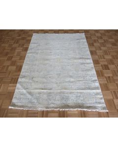 5 x 6'10 Hand Knotted Gray Modern Oushak Oriental Rug G15982