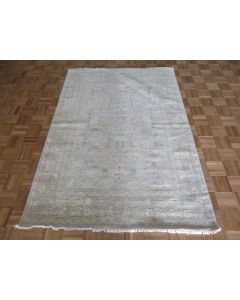 5 x 7 Hand Knotted Gray Modern Oushak Oriental Rug G15989