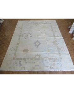 12 x 15 Hand Knotted Beige Modern Oushak Oriental Rug G15992