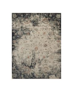 9'x12'2" Ivory Agra Design Botanical Pattern Hand Knotted Pure Wool Rug G91441