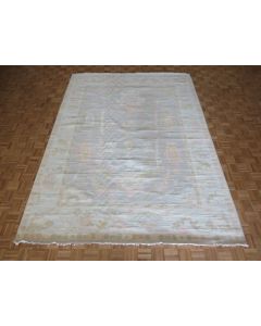 9 x 12'4 Hand Knotted Gray Modern Oushak Oriental Rug G14387