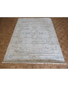 8 x 10'2 Hand Knotted Beige Modern Oushak Oriental Rug G14391