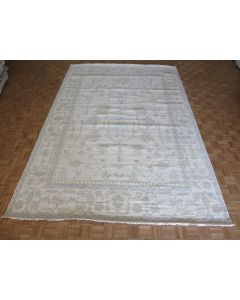 10 x 14'5 Hand Knotted Ivory Modern Oushak Oriental Rug G14395