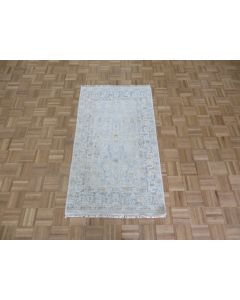 3'1 x 5'2 Hand Knotted Gray Modern Oushak Oriental Rug G15214