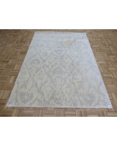 5'3 x 7'5 Machine Made Wool & Silk Ikat Nourison Oriental Rug G183