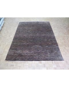 9 X 12 Hand Knotted Chocolate Brown Gabbeh Oriental Rug G5857