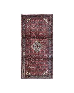 5'5"x10'8" New Farsian Amadan Wide & Long Wool Hand Knotted Light Red Rug G66152